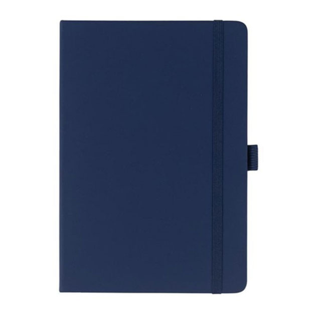 JURSI - Giftology A5 PU Notebook with Pen Loop - Navy Blue