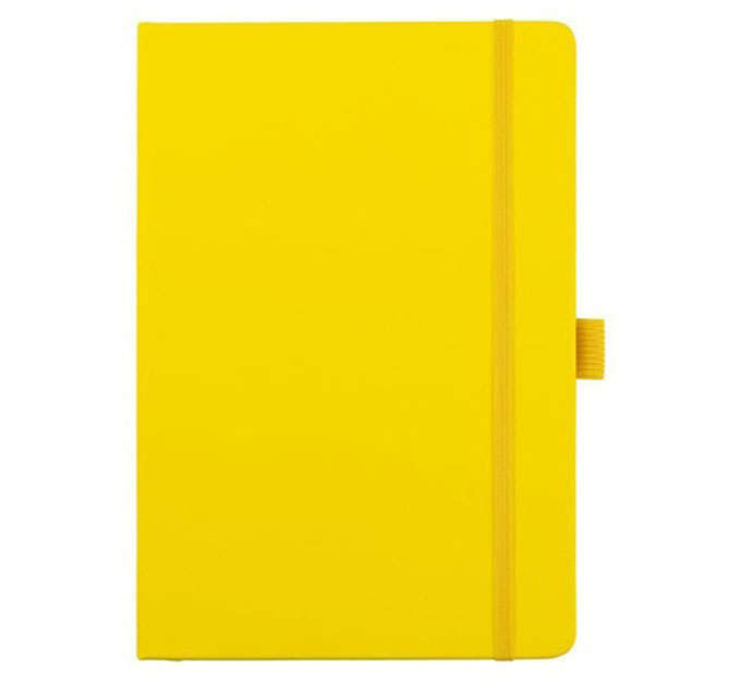 JURSI - Giftology A5 PU Notebook with Pen Loop - Yellow