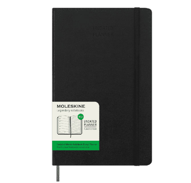Moleskine Undated 12 Month Weekly Planner - Hard Cover - Large