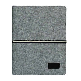 Aigio - Giftology A5 Notebook Organiser With 10000mah Powerbank - Grey
