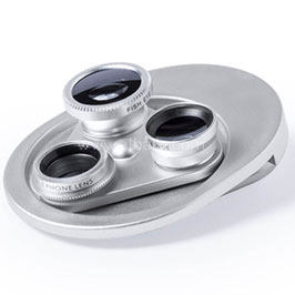 Depok - Universal Lens System For Smartphone 4-in-1 Silver