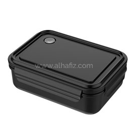 Bergen - Hans Larsen Stainless Steel Lunch Box - 800ml - Black