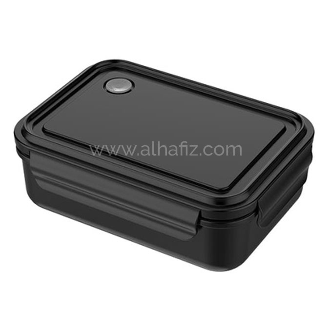 BERGEN - Hans Larsen Stainless Steel Lunch Box - 800ml - Black