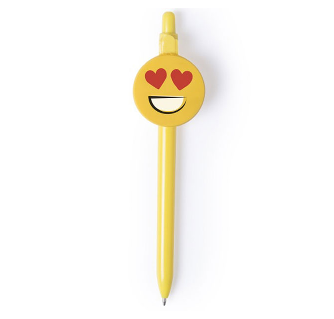 Ball Pen With Fun Emoji Designs - Heart