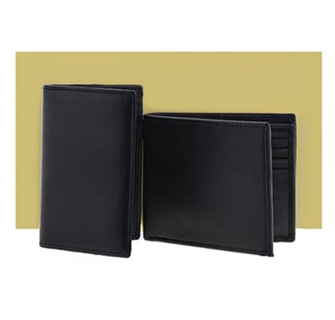 Giftology Genuine Leather Wallet And Card Holder Set