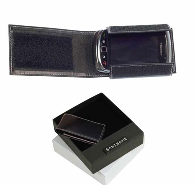 SANTHOME Genuine Leather Mobile Holder Made in Germany