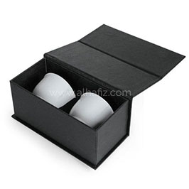 Khawa - Hans Larsen Gift Set Of 2 Premium Arabian Coffee Cups - White