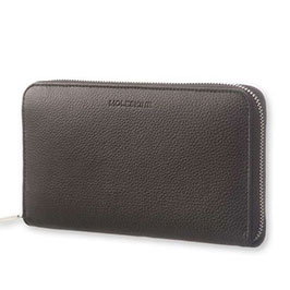 Moleskine Lineage Genuine Leather Zippered Wallet Black
