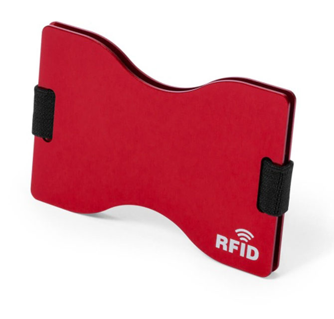Card Holder With RFID Blocking Technology - Red