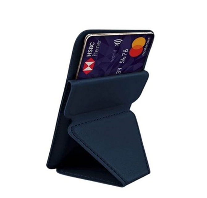 ODDA - Mag Card Holder with Phone Stand - Blue
