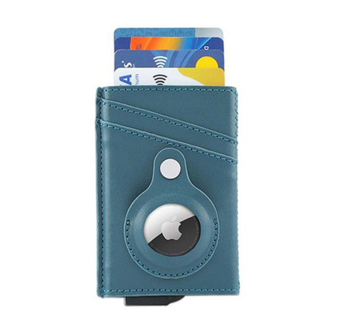TROMSI - SanthomeÂ® PU Card Holder with Santhome Tag pocket - Green
