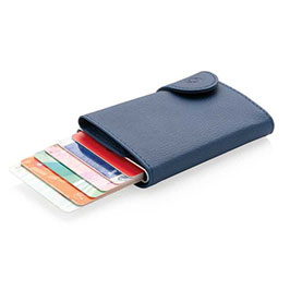 Vatra - C-secure Pu Rfid Card Holder & Wallet Navy Blue