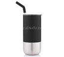 BORCULO - CHANGE Collection Insulated Tumbler with Reusable Straw - Black