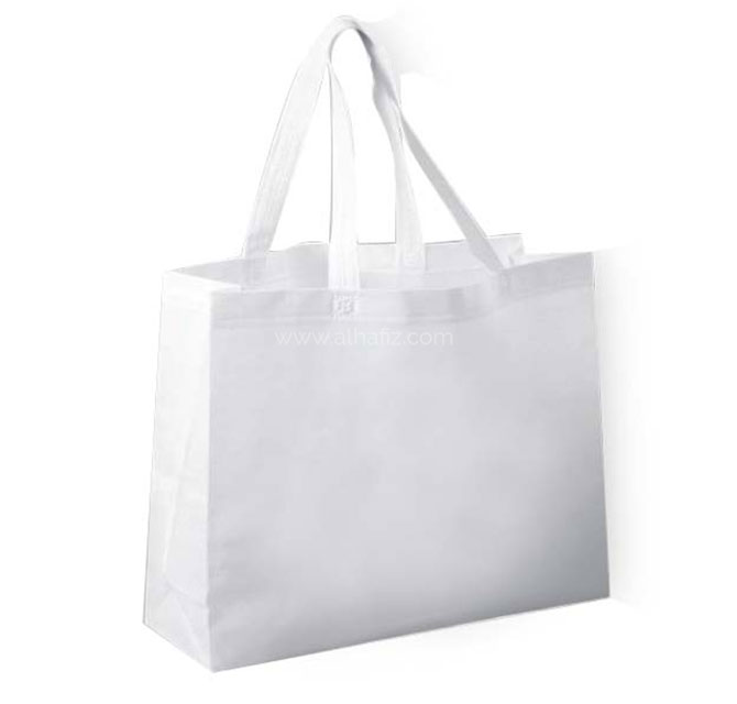 Non-woven Shopping Bag Horizontal - White