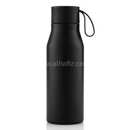 Nebra - Change Collection Vacuum Bottle With Loop - 600ml - Black