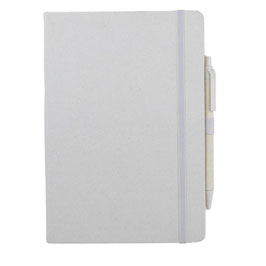 Abula - Eco-neutralÂ® A5 Hard Cover Notebook & Pen Set - Corn Paper