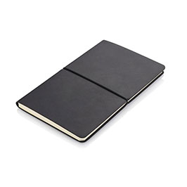 Peja - Santhome A5 Recycled Pu Soft Cover Notebook - Black