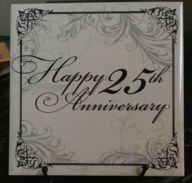 Ceramic Tile - Happy Anniversary