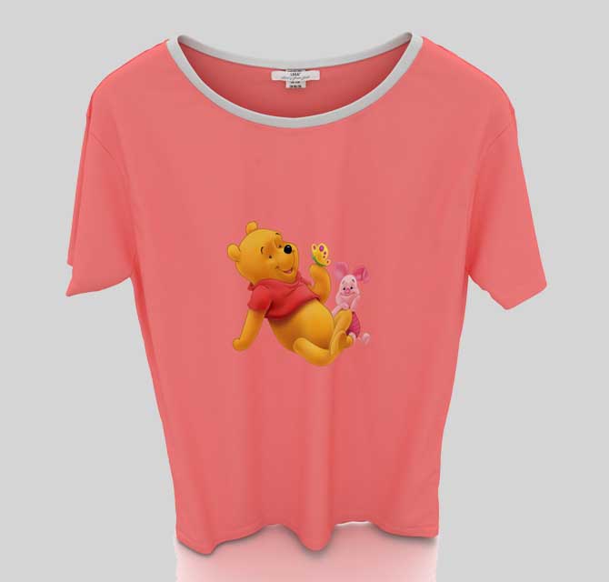T-Shirt Peach - Winnie The Pooh 