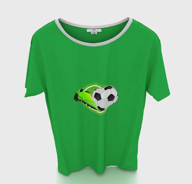 T-Shirt Green -Soccer 