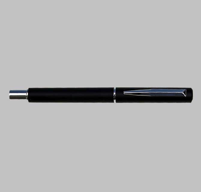 Plastic Pen with Cap - Black