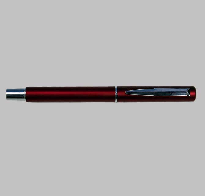 Plastic Pen with Cap - Red