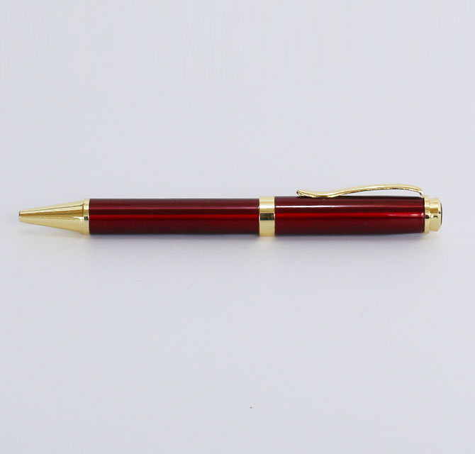 Red Pen with Golden Tip and Clip