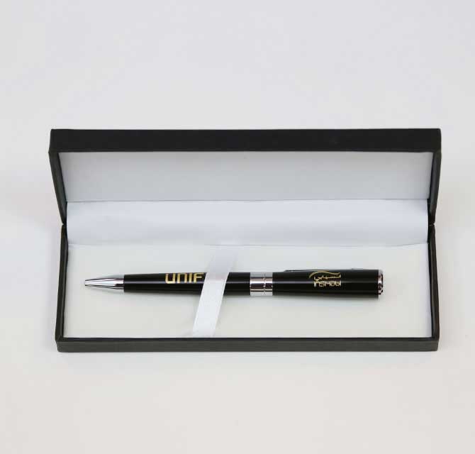Black Pen with Laser Marking in Box