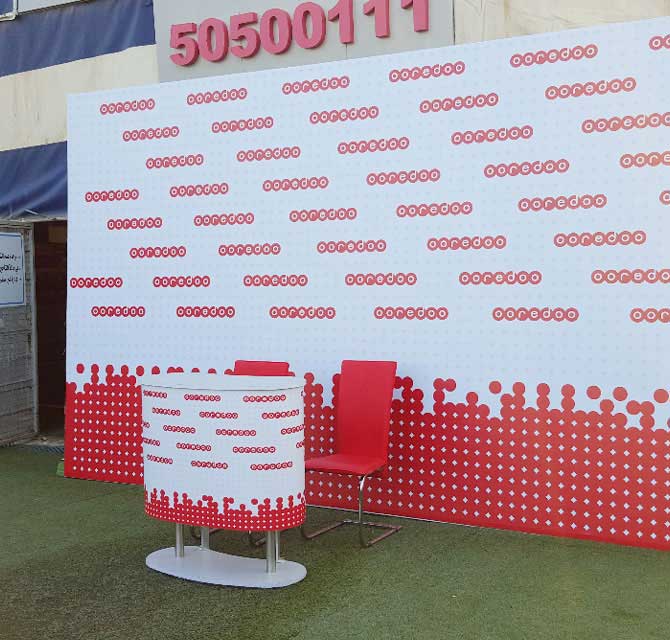 Backdrop Banner with Information Desk