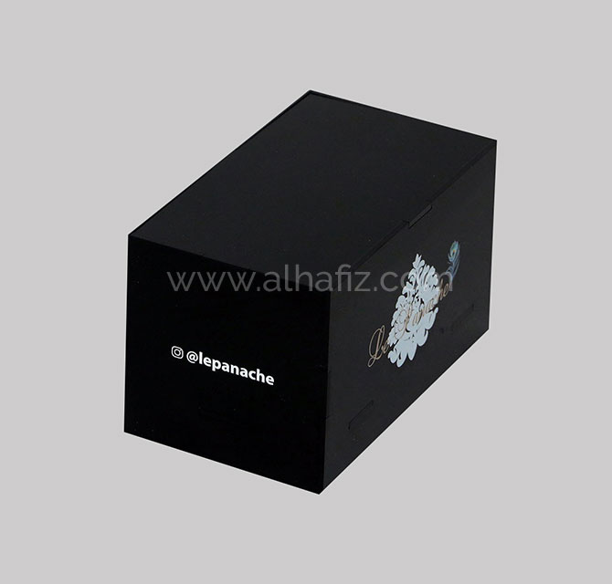Custom Black Acrylic Box with Printing