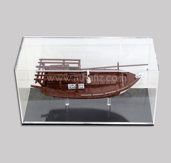 Wooden Boat Decor Acrylic Boxes