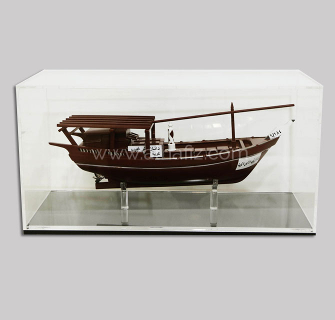 Wooden Boat Decor Acrylic Boxes