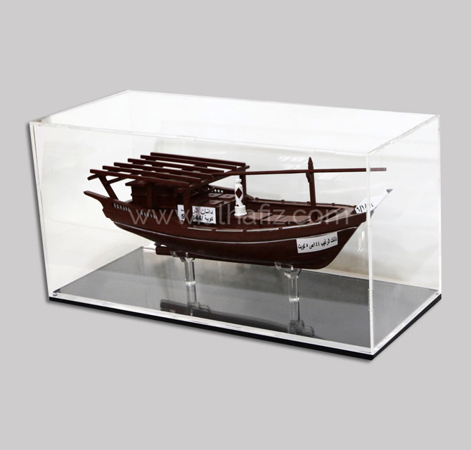 Wooden Boat Decor Acrylic Boxes