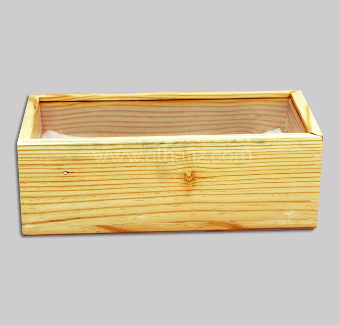 Wooden Acrylic Box With Acrylic Lid Insert