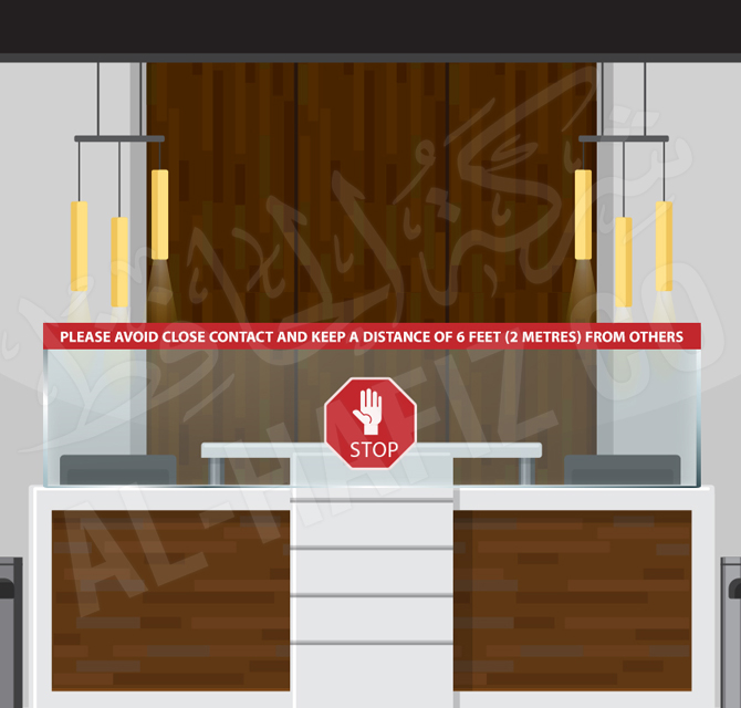 Self Standing Desk Guard