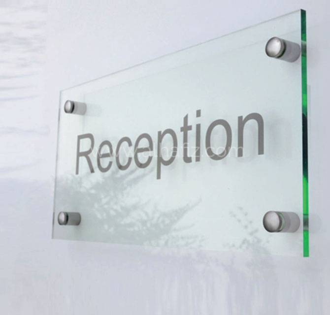 Reception Acrylic Sign