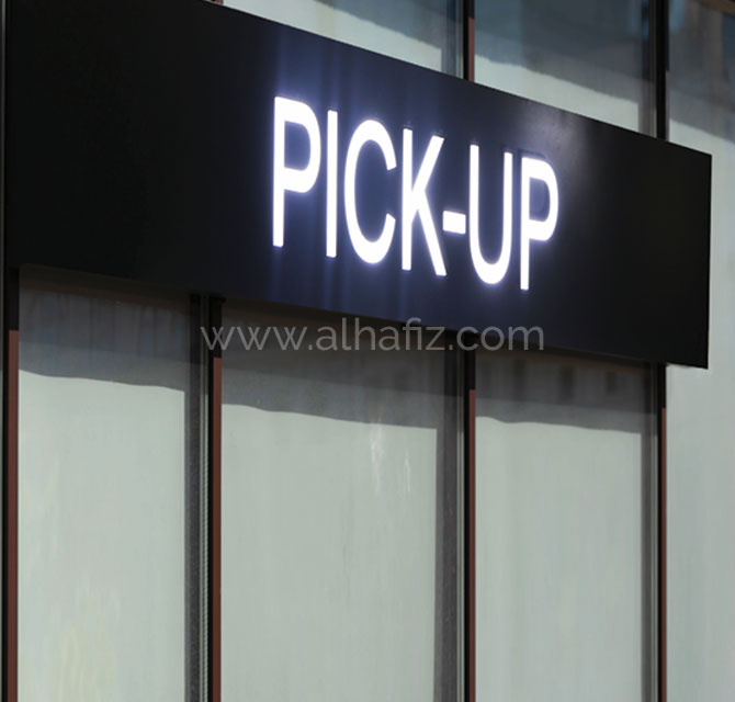 Restaurant Direction sign