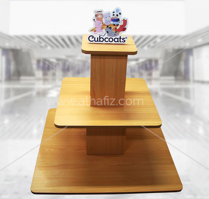 Multi Stage Wooden Display Stand