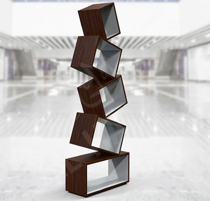 Multi Section Artistic Wooden Stand 