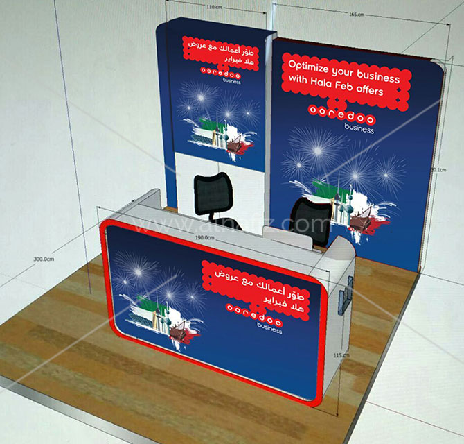 Pop-up booth display