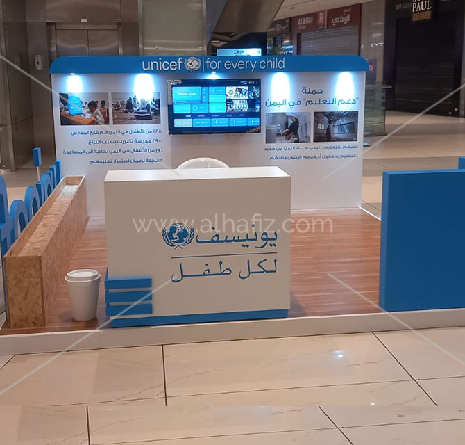 Backlit booth displays