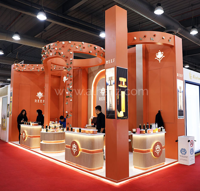Product showcase booth    