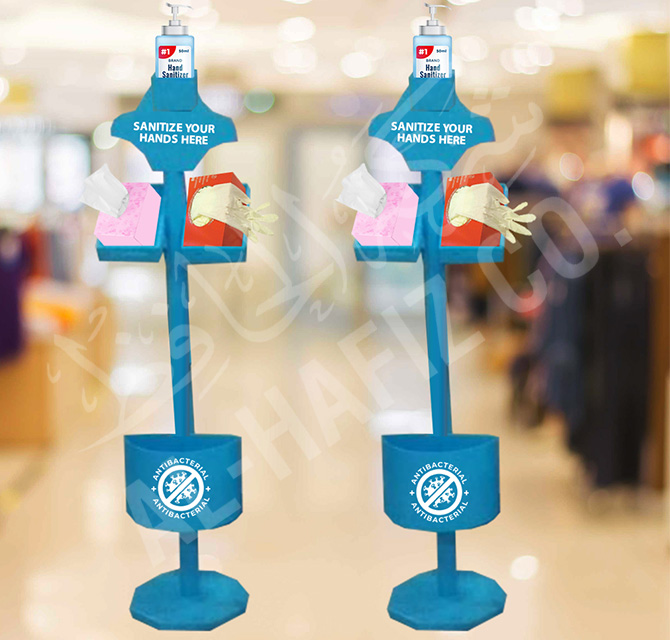 Hand Sanitizer Floor Stand Station