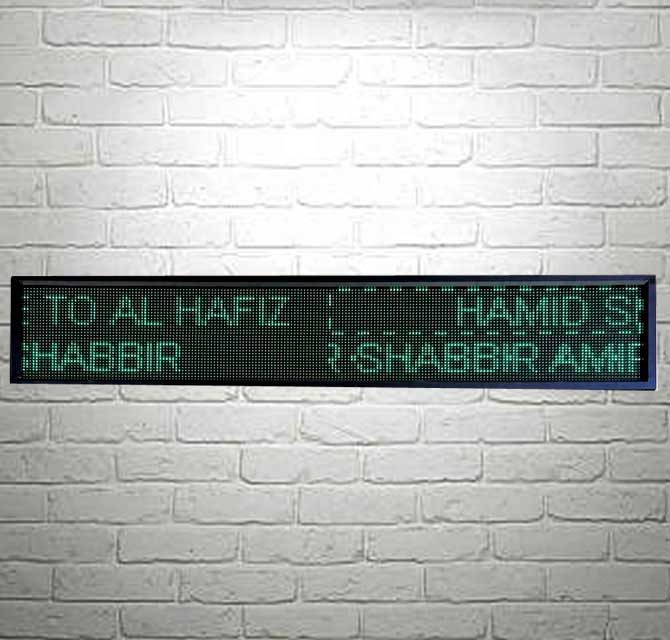 Led Advertisement Display - Green