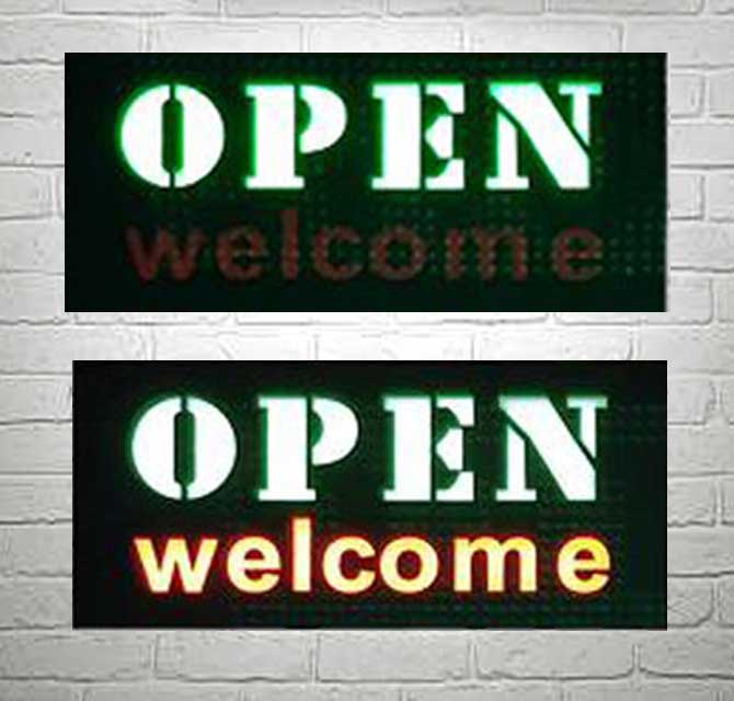 Led Board - Welcome