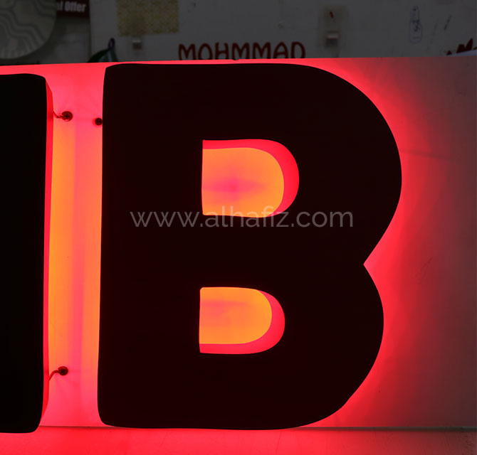 Back lit Led signage