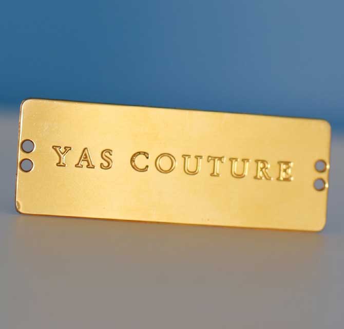 Laser Engraved Brand Tag
