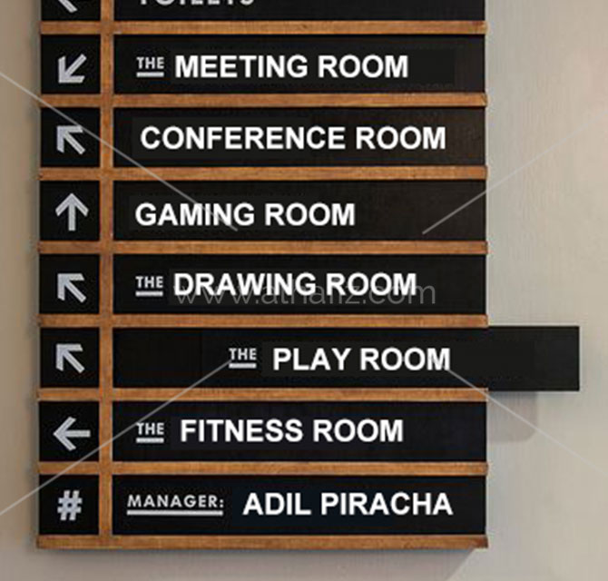 Office Rooms Numbers Modular Sign