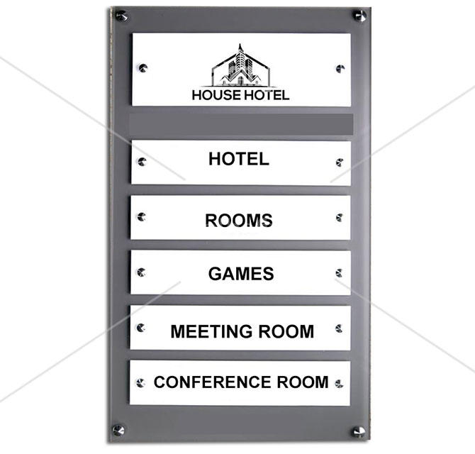 House and Hotel Modular Signs