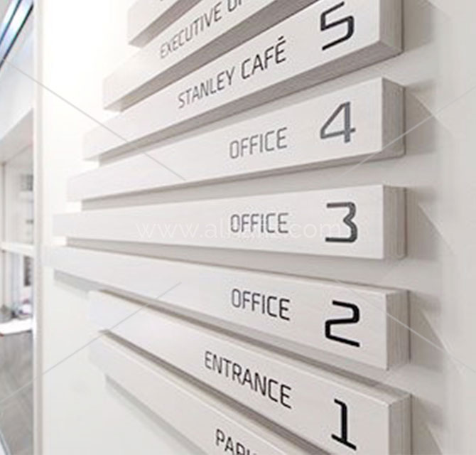 Rooms Numbers Interior Modular SIgn